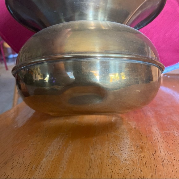 vintage brass spittoon - Picture 4 of 5
